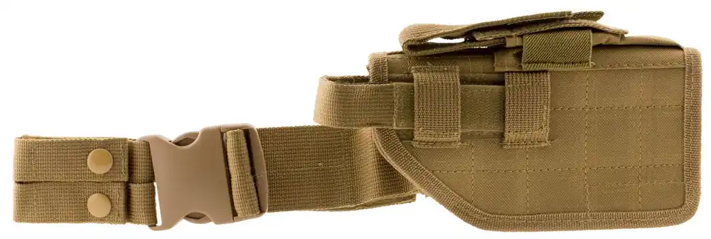 NcStar Drop Leg Tan PVC Fabric Tactical Universal Semi-Auto Handgun RH
