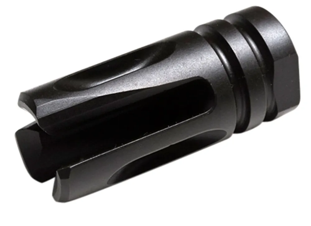 Wilson Combat Accu-Tac Flash Hider Black Matte Melonite Steel with 5/8"-24 tpi Threads, 1.99" OAL & .865" Diameter for 30 Cal AR-Platform