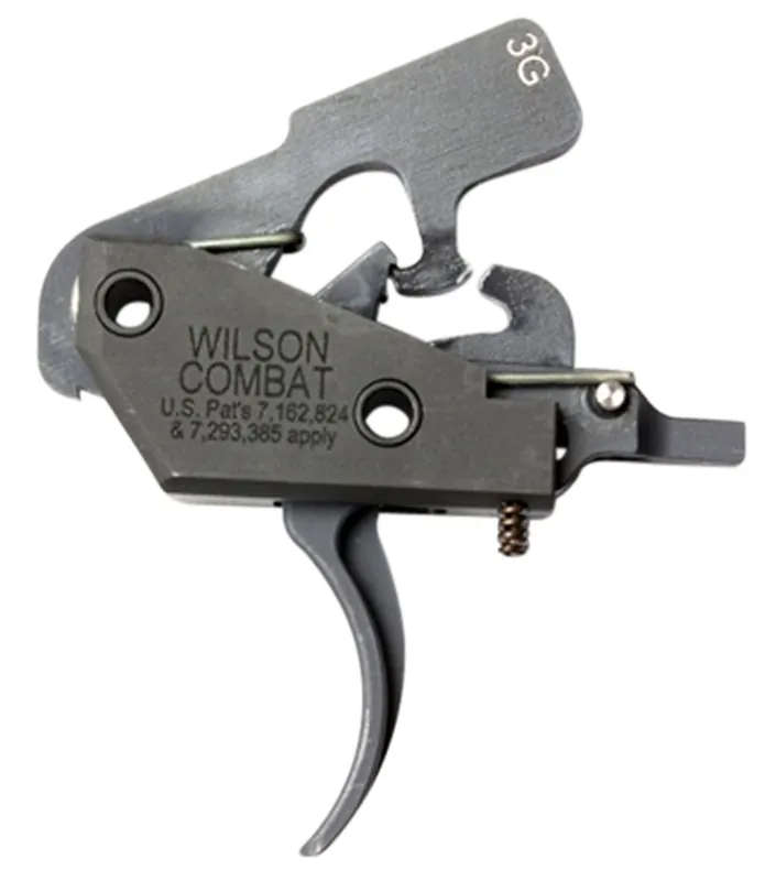 Wilson Combat Tactical Trigger Unit 3-Gun Drop-in Trigger with 3.50-4 lbs Draw Weight & Black Finish for AR-Platform