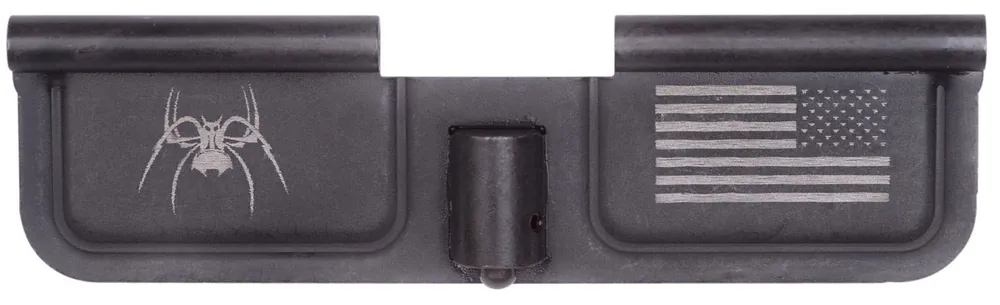 Spikes Ejection Port Door Spider and Flag AR-15 Black Phosphate Steel