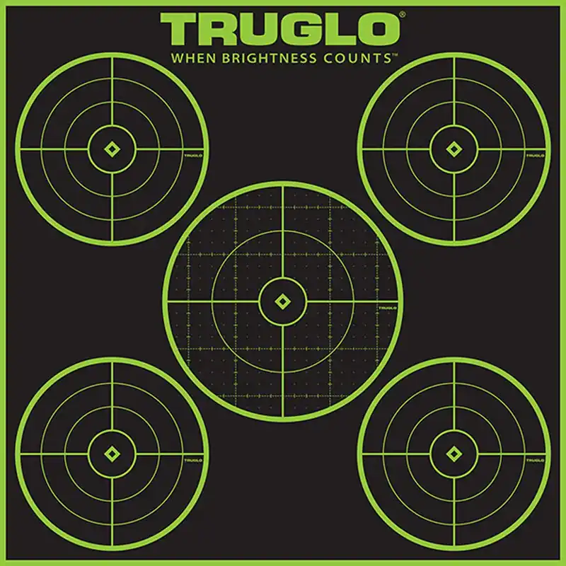 TruGlo Tru-See Self-Adhesive Heavy Paper Universal Black/Green - 12-Pack