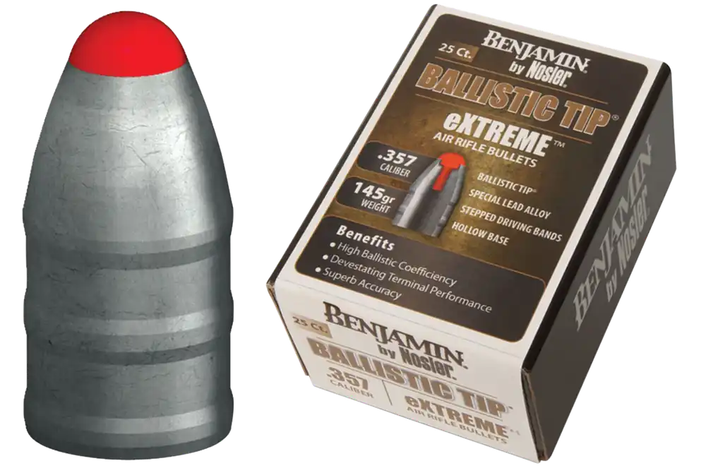Benjamin BPN357 Nosler Extreme .357 Pellet Lead Extreme Ballistic Tip 25 Per Box