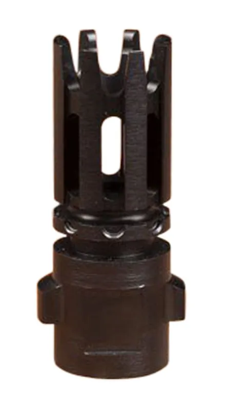 Gemtech Quickmounts Flash Hider Black Steel with 1/2"-28 tpi Threads & 2.40" OAL for 5.56x45mm NATO AR-Platform