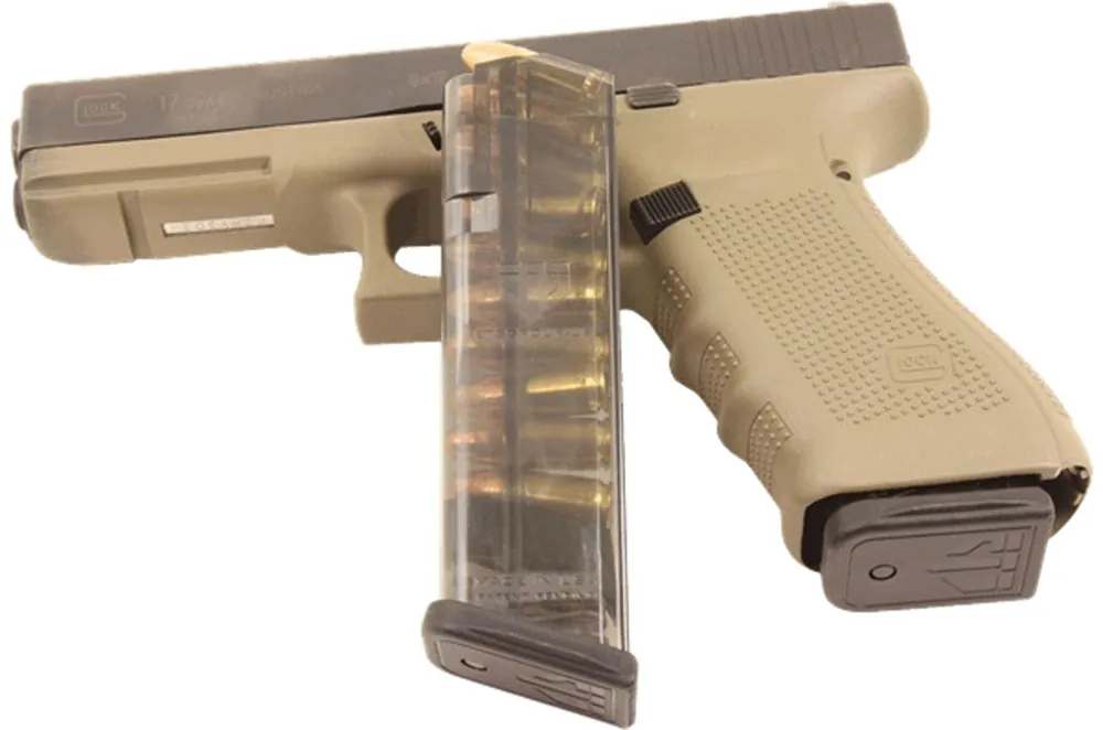 ETS Group Pistol Mags Clear Detachable 10rd 9mm Luger Glock