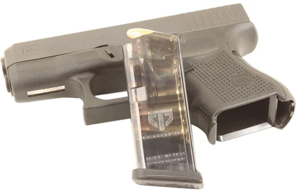 ETS Group Pistol Mags Clear Detachable 10rd 9mm Luger for Glock 26 Gen1-5
