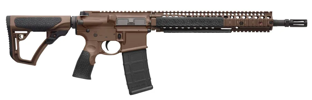 Daniel Defense DDM4 M4A1 *CA Compliant 5.56x45mm NATO 14.50" 10+1 Adj Overmolded Stock Flashhider Brown Cerakote 0208815126055