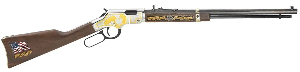 Henry Golden Boy Military Service Tribute RF Rifle 20" Blued Barrel H004MS2