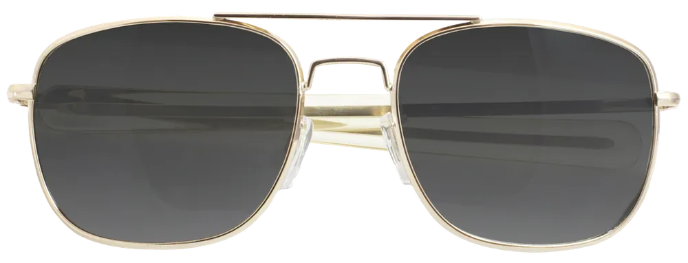 Humvee Adventure Gear HMV52BGOLD Sunglasses Polarized MIL-PRF-31013 Gray Lens with Gold Frame & Molded Nose Piece for Adults Includes Carry Case
