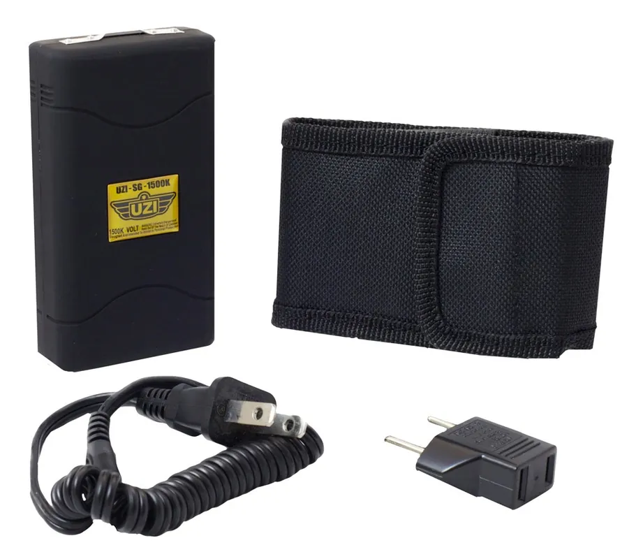 Uzi Accessories Stun Gun Black UZISG1500