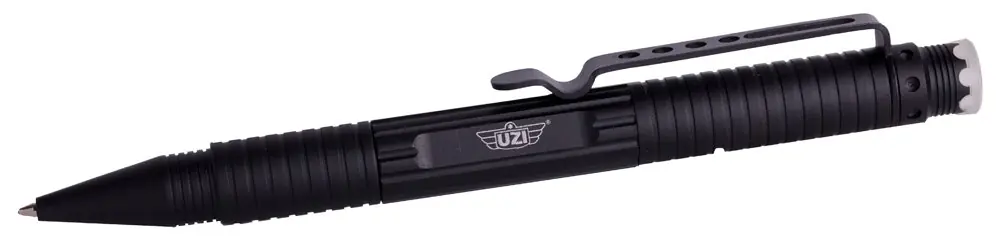 Uzi Accessories Defender Tactical Pen Black Aluminum 6.10" UZITACPEN1BK