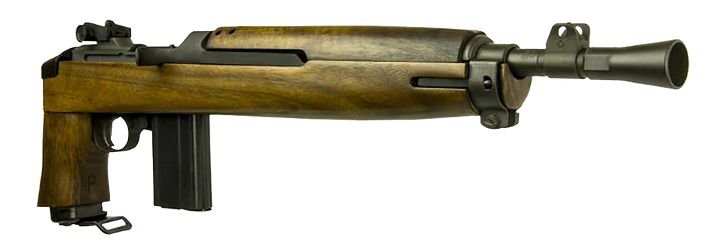 Inland MFG Advisor M1 .30 Carbine 15+1 12" Barrel Type 2 Band Adj Rear Sight Flash Hider Pistol Grip Stock Black Metal ILM200